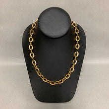 Load image into Gallery viewer, Vintage Nolan Miller Goldtone Rhinestone Toggle Chunky Chain Necklace (19")
