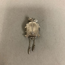 Load image into Gallery viewer, Vintage Sterling Alvarex 17 Jewel Cuckoo Clock Watch Brooch Pin (2&quot;)
