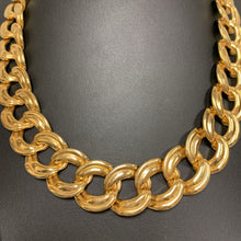 Load image into Gallery viewer, Vintage Napier Goldtone Chunky Double Link Chain Necklace (19&quot;)
