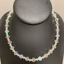 Load image into Gallery viewer, Vintage Aurora Borealis Crystal Bead Necklace (16")
