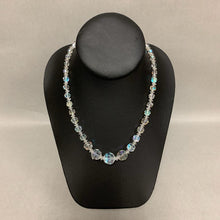 Load image into Gallery viewer, Vintage Aurora Borealis Crystal Graduated Bead Necklace (18")
