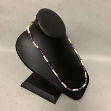 Load image into Gallery viewer, Vintage Lee Sands Pearl Amethyst Bead Necklace (21")
