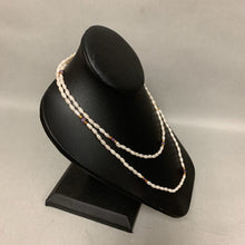 Load image into Gallery viewer, Vintage Freshwater Pearl Amethyst Gold Beaded Necklace (34&quot;)
