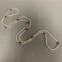 Load image into Gallery viewer, Vintage Freshwater Pearl Amethyst Gold Beaded Necklace (34&quot;)
