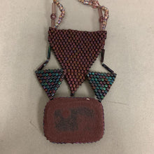 Load image into Gallery viewer, Shades of Purple Beadwork Art Glass Leather Toggle Necklace (20&quot;)
