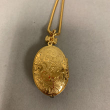 Load image into Gallery viewer, Vintage Faux Pearl Goldtone Locket Enhancer on 36&quot; Chain
