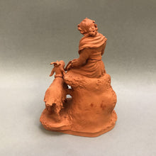 Load image into Gallery viewer, P. Grasso Terracotta Figuine - Woman with Ram (~5.5&quot;)
