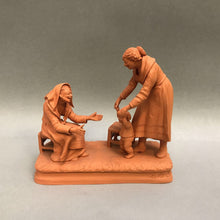 Load image into Gallery viewer, P. Grasso Terracotta Figurine - Child Learning to Walk w/ Parents (5.5&quot;)
