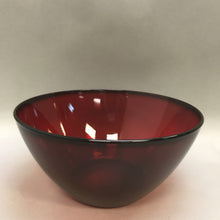 Load image into Gallery viewer, Red Glass Serving Bowl (4x9)
