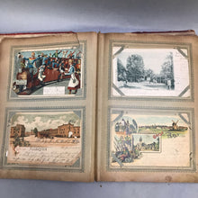 Load image into Gallery viewer, Antique Post Card Album, ~150 Cards, German (11x8)
