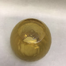 Load image into Gallery viewer, Vintage Small Amber Glass Round Candle Holder (4&quot;)

