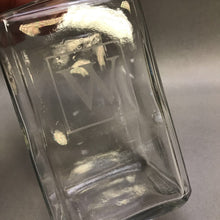 Load image into Gallery viewer, Decanter Bottle, Monogram W (9&quot;)
