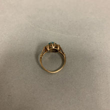 Load image into Gallery viewer, 10K Gold Topaz Vintage Ring sz 3.5 As-Is (2.4g)
