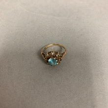 Load image into Gallery viewer, 10K Gold Topaz Vintage Ring sz 3.5 As-Is (2.4g)
