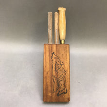 Load image into Gallery viewer, Vintage 4 Piece Knife Set with Block
