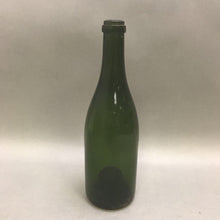 Load image into Gallery viewer, Vintage Green Glass Inverted Bottom Bottle (12&quot;)
