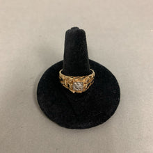 Load image into Gallery viewer, 10K Plumb Gold Nugget Diamond Ring sz 9 (4.2g)

