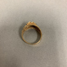 Load image into Gallery viewer, 10K Plumb Gold Nugget Diamond Ring sz 9 (4.2g)
