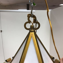 Load image into Gallery viewer, Vintage Gothic-Style Hexagonal Hall Lantern Hanging Light Fixture (~34&quot;)
