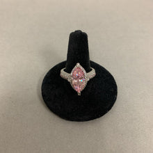 Load image into Gallery viewer, Sterling Pink Cubic Zirconia Ring sz 9
