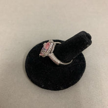 Load image into Gallery viewer, Sterling Pink Cubic Zirconia Ring sz 9
