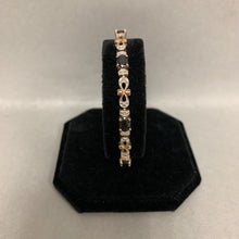 Load image into Gallery viewer, Ross Simons Sterling Gold Plated Sapphire Tennis Bracelet (7.5")

