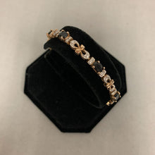 Load image into Gallery viewer, Ross Simons Sterling Gold Plated Sapphire Tennis Bracelet (7.5")
