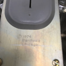 Load image into Gallery viewer, Vintage 70s Banthrico 1950 Chevrolet Fleetline Fastback Metal Car Bank Chicago (3x8)
