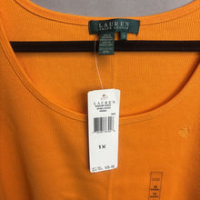 Load image into Gallery viewer, NWT Ralph Lauren Orange Cotton Tank Top Size 1X
