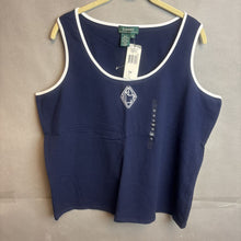 Load image into Gallery viewer, NWT Ralph Lauren Blue Cotton/Spandex Tank Top Size 1X
