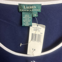 Load image into Gallery viewer, NWT Ralph Lauren Blue Cotton/Spandex Tank Top Size 1X
