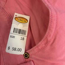 Load image into Gallery viewer, NWT Talbots Cotton/Lycra Spandex Pink Capri Pants Size 18
