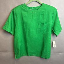 Load image into Gallery viewer, NWT Talbots 100% Linen Green Shirt Size 18
