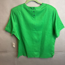 Load image into Gallery viewer, NWT Talbots 100% Linen Green Shirt Size 18
