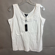 Load image into Gallery viewer, NWT Talbots White Pima Cotton Tank Top Size X
