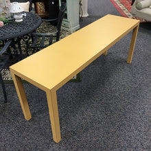 Load image into Gallery viewer, Mustard Sofa Table (28x72x22)
