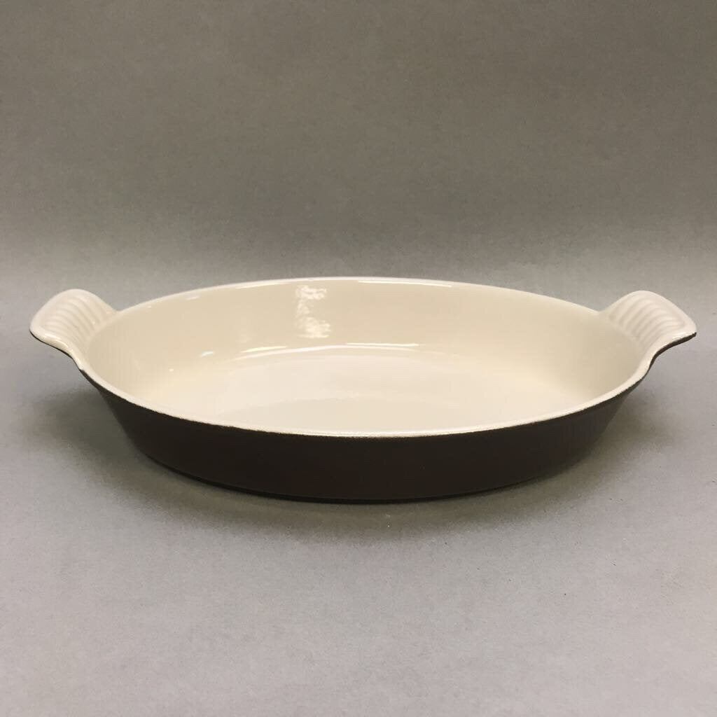 Le Creuset Brown Au Gratin Casserole Dish #24 (11x7x2)