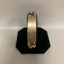 Load image into Gallery viewer, Vintage Speidel Goldtone Stainless Engraved ID Bracelet (8.5&quot;)
