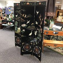 Load image into Gallery viewer, Black Asian Room Divider (72&quot; Tall 4-16&quot; Panel)
