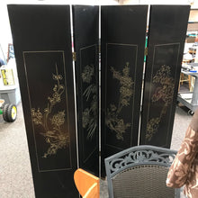Load image into Gallery viewer, Black Asian Room Divider (72&quot; Tall 4-16&quot; Panel)
