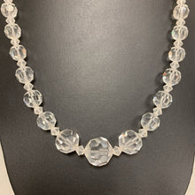 Load image into Gallery viewer, Vintage Faceted Crystal Graduated Bead Necklace (18&quot;)
