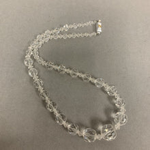 Load image into Gallery viewer, Vintage Faceted Crystal Graduated Bead Necklace (18&quot;)
