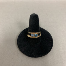 Load image into Gallery viewer, 14K Gold Blue Topaz Ring sz 7 (3.0g)

