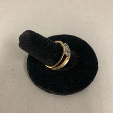 Load image into Gallery viewer, 14K Gold Blue Topaz Ring sz 7 (3.0g)

