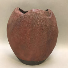 Load image into Gallery viewer, Ceramic Brown Textured Vase Signed (10&quot;)
