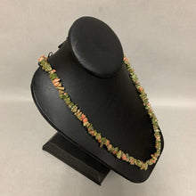 Load image into Gallery viewer, Unakite Chip Beaded Necklace (31&quot;)
