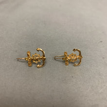 Load image into Gallery viewer, 10K Gold Crucifix Anchor 0.75" Earrings (1.2g)
