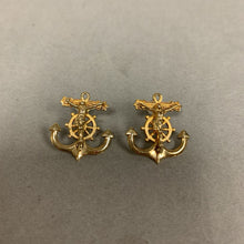 Load image into Gallery viewer, 10K Gold Crucifix Anchor 1&quot; Stud Earrings (3.7g)
