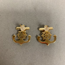 Load image into Gallery viewer, 10K Gold Crucifix Anchor 1&quot; Stud Earrings (3.7g)
