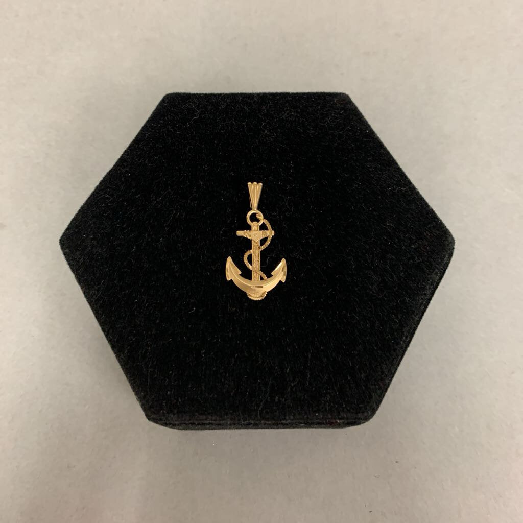 14K Gold Anchor 1.25